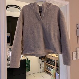 Outdoor voices wool blend hoodie pullover